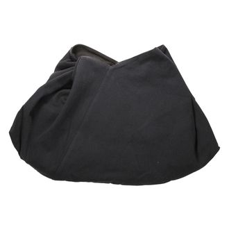 Maison Margiela Bags, male, Black, Size: ONE SIZE Canvas Shoulder Bag with Button Closure