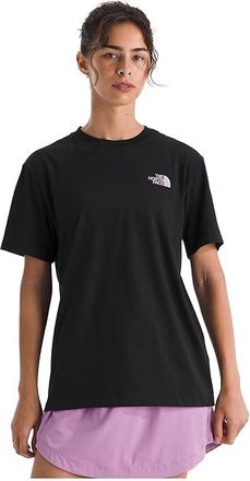 The North Face Explore Pin Relaxed Short Sleeve T-Shirts Womens Clothing TNF Black : 2XL, Cotton