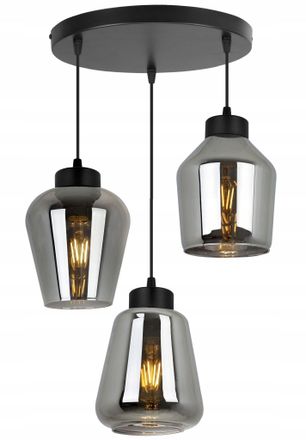 OEM L&aacute;mpara Colgante Moderna Y Elegante Con Pantalla De Cristal