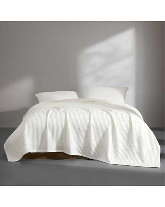 Calvin Klein Subway Tile Matelass&eacute; Cotton Blanket