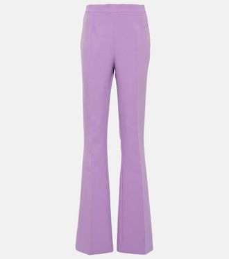 SAFiYAA Alexa high-rise flared crêpe pants