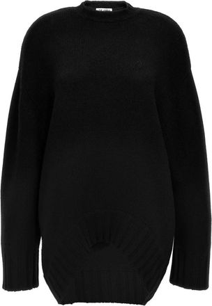 The Attico Dames, Jurken, Zwart, Maat: 3XS Wol