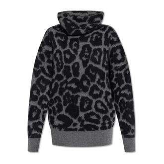 Stella McCartney Turtlenecks, female, Gray, M, Golf with animal motif