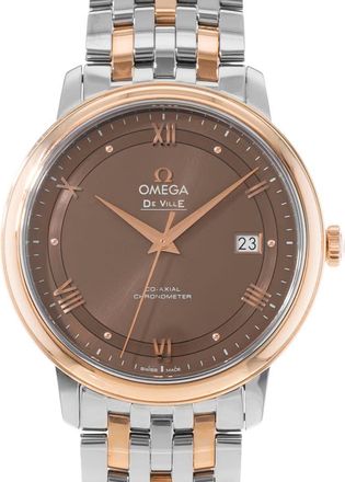 Omega Pre-owned Omega De Ville Prestige Brown Dial Mens Watch 424.20.40.20.13.001