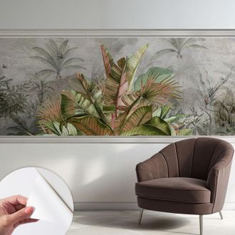 Tulup Carta Da Parati Autoadesiva - Impermeabile - Murale Da Parete - Decorazione Murale - Giungla Esotica 250x104 Cm
