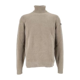 Roberto Ricci Design Fluwelen coltrui gebreid - Heren - Truien - Beige - Maat: M Poliester