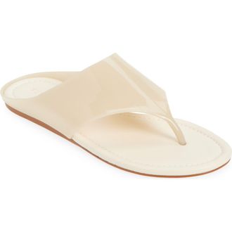 Farm Rio Jelly Flat Flip Flop in Crystal at Nordstrom, Size 9.5