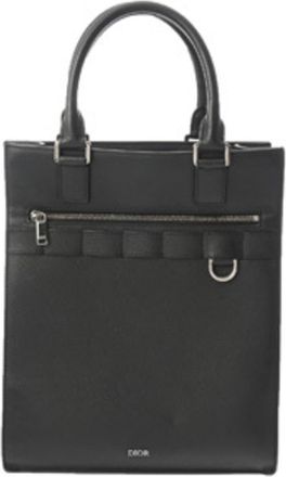 Dior Black Leather Tote Bag (Pre-Owned)