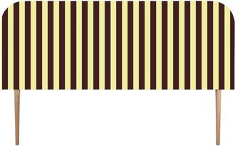 Really Nice Things Cabecero tapizado terciopelo a rayas 160x97cm