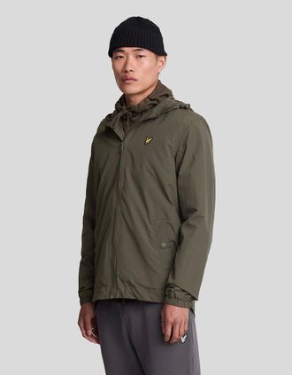 Lyle & Scott Lyle And Scott Mens Water Resistant Hooded Jacket - Green - Size: 42/Regular