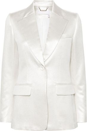Chloé Tone Silk Lamé Blazer - Womens - Silk/Viscose/Wool
