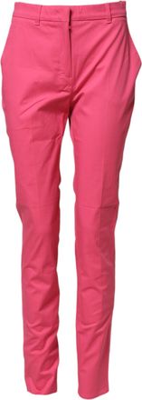 Max Mara Pink Skinny High Waist Chino Trouser Womens Pants (Pre-Owned)