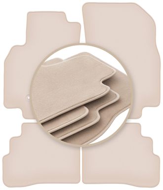 OEM Alfombrillas Premium Beige Para: Chevrolet Spark Iv Hatchback 2015