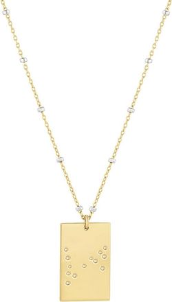 Set & Stones Zodiac Constellation Necklace in Gold /Pisces at Nordstrom