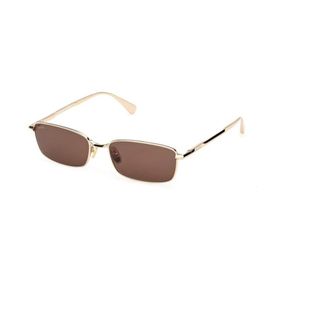 Max Mara Rectangle Sunglasses - female - Max Mara - Sunglasses - Yellow - 55 MM - Accessories