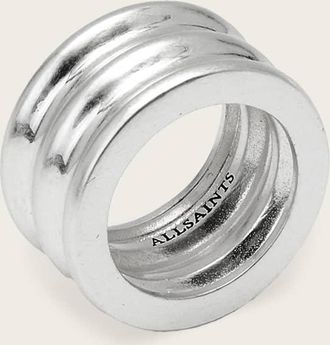 AllSaints Brass Janna Ring, Size: S