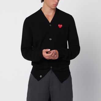 Comme Des Gar&ccedil;ons Black wool cardigan