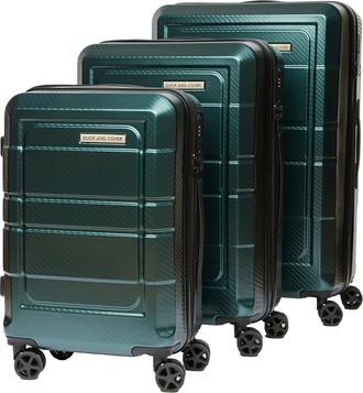 Duck and Cover Venture Koffer (Verpakking van 3) (Donkergroen)