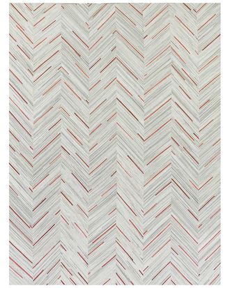 Exquisite Rugs Natural Hide Handmade Leather Hide Area Rug