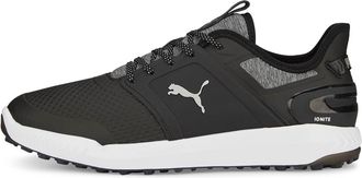 Puma Golf Mens Ignite Elevate Golf Shoes - Black/Silver - UK 8.5