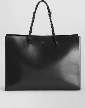 Jil Sander tangle leather tote bag