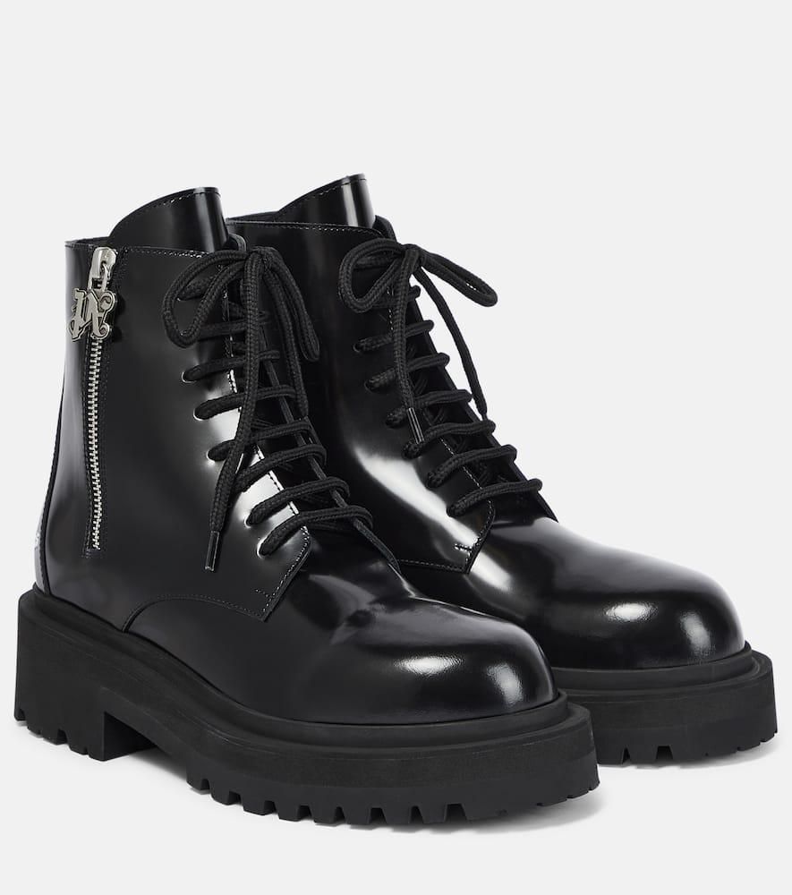 ロングブーツ PALM ANGELS Black Leather Ankle Boots Palm Angels Black Leather Ankle Boots for Women Online USA