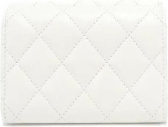 Chanel Pre-owned Wallets, female, White, Size: ONE SIZE Pre-owned Leather Wallet