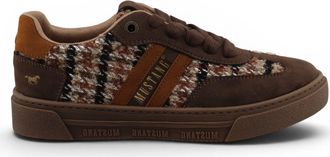 Mustang Womens Brown Tweed Sneakers Trainer Shoes - M0212020