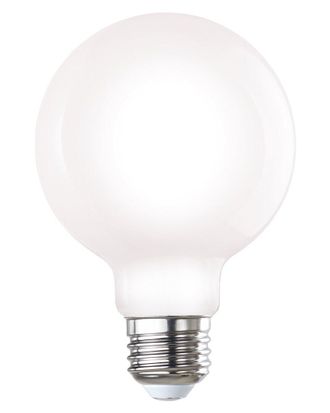 Bulbrite Discontinued Bulbrite Pack Of (8) 7 Watt Dimmable Milky Filament G25 Medium (E26) Led Bulb