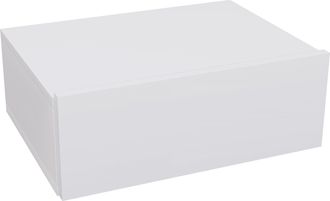 HOMCOM Floating Bedside Table - Wall-Mounted Side Table for Bedroom - White | TJ Hughes