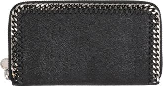 Stella McCartney Zwarte Zip Around Falabella Portemonnee