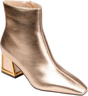 Ninety Union Brooke Block Heel Boot in Gold at Nordstrom Rack, Size 12
