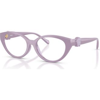 Versace 46mm Cat Eye optical glasses in Violet at Nordstrom