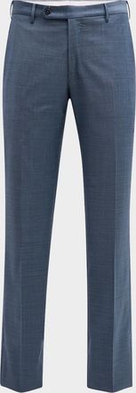 Zanella Men & apos;s Parker Classic Flat-Front Trousers