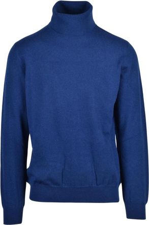 Alpha Studio Dolcevita Turtleneck - Heren - Coltruien - Blauw - 2XL - Kasjmier - Truien & Vesten