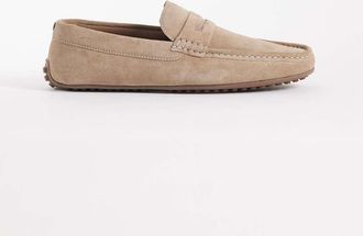 Asos Mocassini driver in camoscio color pietra-Neutro