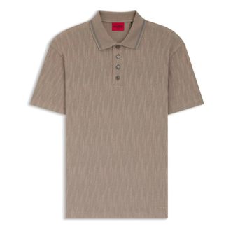 HUGO BOSS Polo - Heren - Tops - Beige - Maat: L