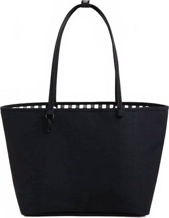 Baggu Womens Large Nylon Reversible Tote Bag In Black Mix