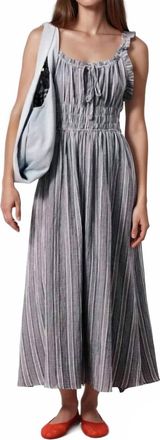 FRNCH Obea Dress In Blue Denim