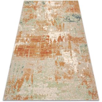 RugsX Alfombra De Lana Abby 486.13.la112 Osta Vintage, Moderna Verde / Terracota Orange 120x170 Cm