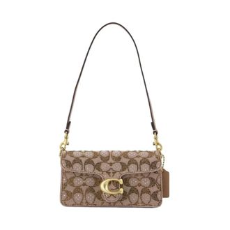 Coach Crystal Soft Tabby 20 Schoudertas - Dames - Tassen - Beige - Maat: ONE Size Leer