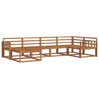 vidaXL Conjunto De Sof&aacute;s De Exterior 6 Pcs Natural Vidaxl