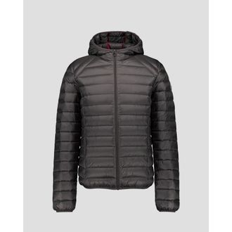 Jott Mens Nico Lightweight Hooded Down Jacket - Anthracite, Size Small