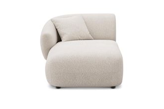 Castlery Auburn Left Chaise Customized, (Performance Boucle) Cream, Spill Resistant, Modular Sofa for Living Room, Castlery Brand
