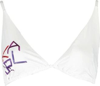 Karl Lagerfeld Bikinis, unisex, White, Size: XS Elastane Swimwear with Comfortable Fit
