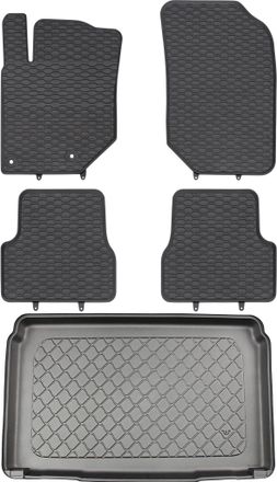 OEM Peugeot 208 Ii Hatchback Desde Junio De 2019. Juego De Alfombrillas De Goma Para Coche + Alfombrilla Para Maletero