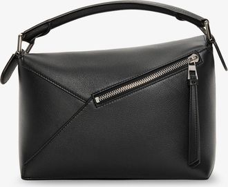 Loewe Womens Handbag Puzzle Edge Black Leather Handbags Hand Bags