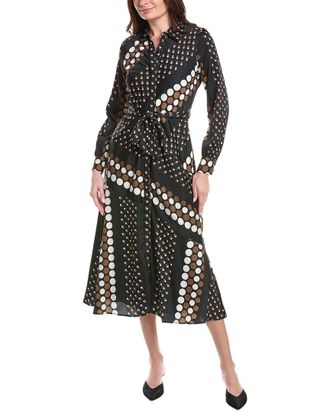 T Tahari Button Down Midi Dress