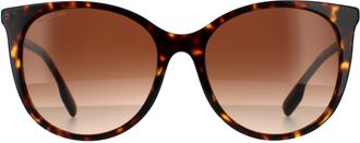 Burberry Cat Eye Womens Dark Havana Brown Gradient Sunglasses - One Size