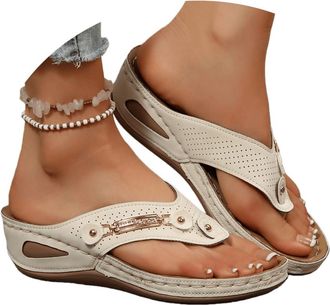 Generic Sandals Women Dressy Summer Flat Strappy Cute Casual Beach Shoes Womens Arch Support Orthopedic Flip Flop Sandals Summer Dressy Casual Slip on Comfort